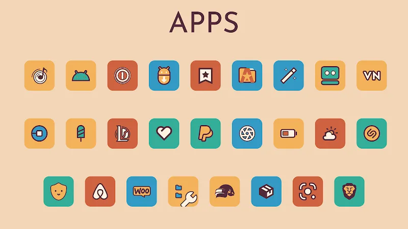 Imagen de vista previa del paquete de iconos Retromatic 3