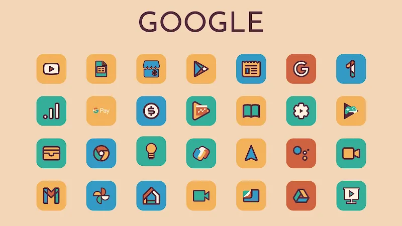 Imagen de vista previa del paquete de iconos Retromatic 4