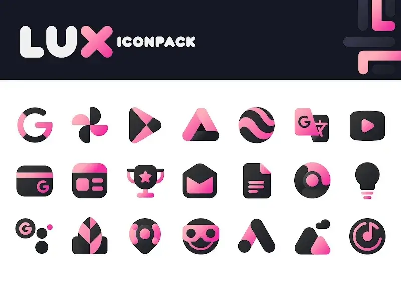 Pink IconPack: LuX preview 5