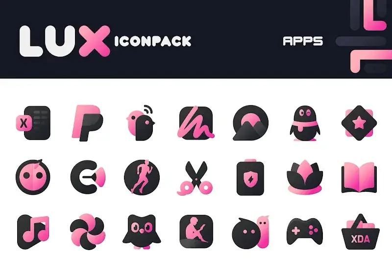 Pink IconPack: LuX preview 3