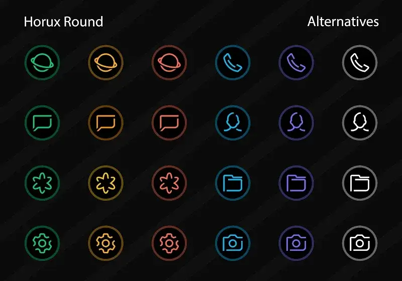 Horux - Icon Pack tangkapan layar 5