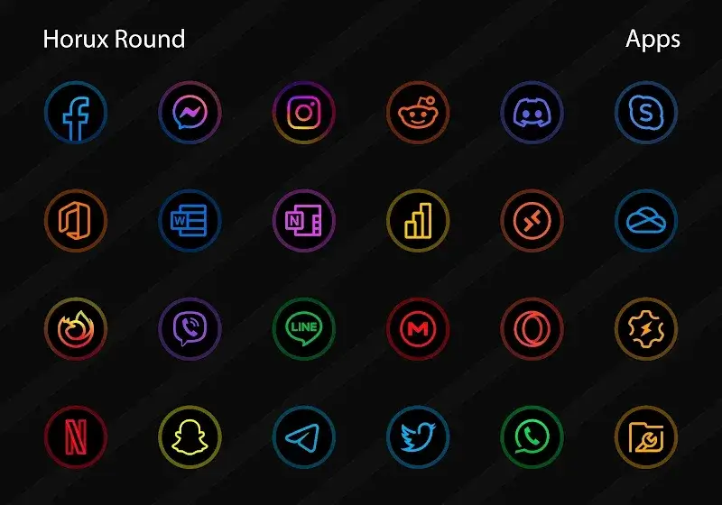 Horux - Icon Pack tangkapan layar 4
