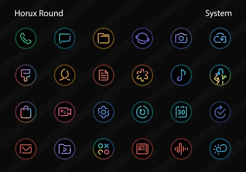 Horux - Icon Pack tangkapan layar 2