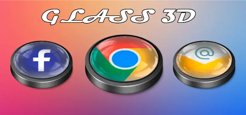 Glass 3D Icon Pack screenshot 3