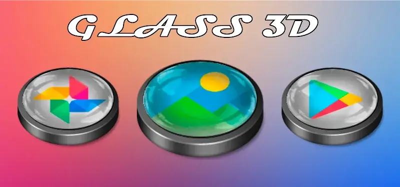 Glass 3D Icon Pack screenshot 4