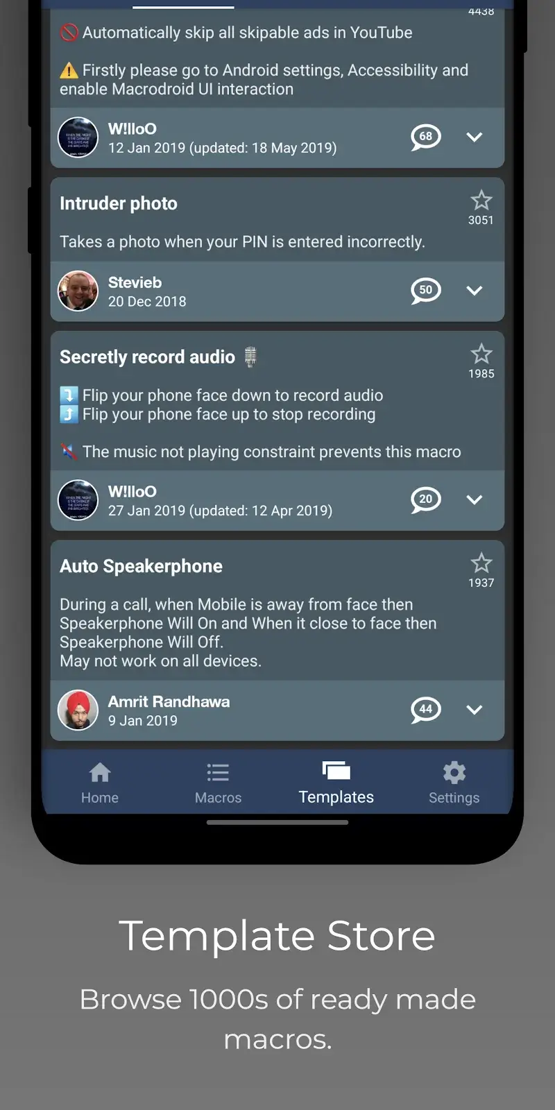 Captura de pantalla de MacroDroid 4