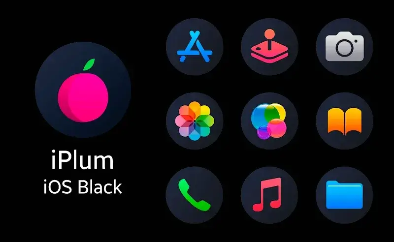 iPlum - Icon Pack (Round) Screenshot 1