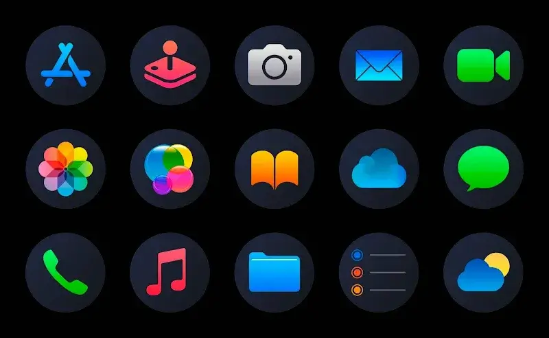 iPlum - Icon Pack (Round) Screenshot 2
