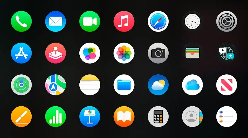 iPear Pro - Icon Pack (Round) Preview 1