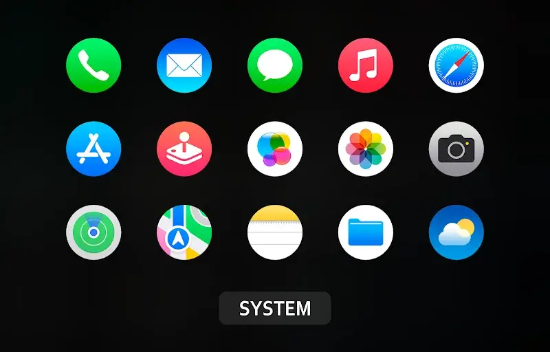 iPear Pro - Icon Pack (Round) Preview 2