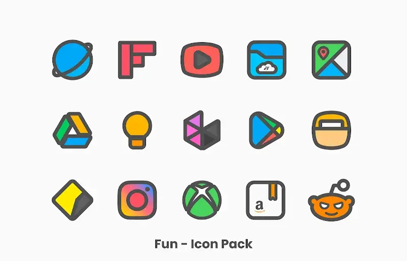 Fun - Icon Pack captura de pantalla 6