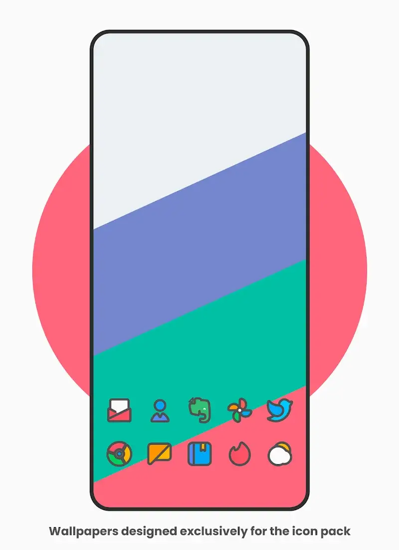 Fun - Icon Pack captura de pantalla 1