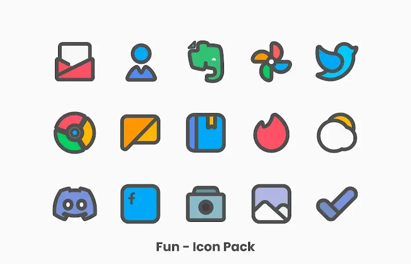 Fun - Icon Pack captura de pantalla 4
