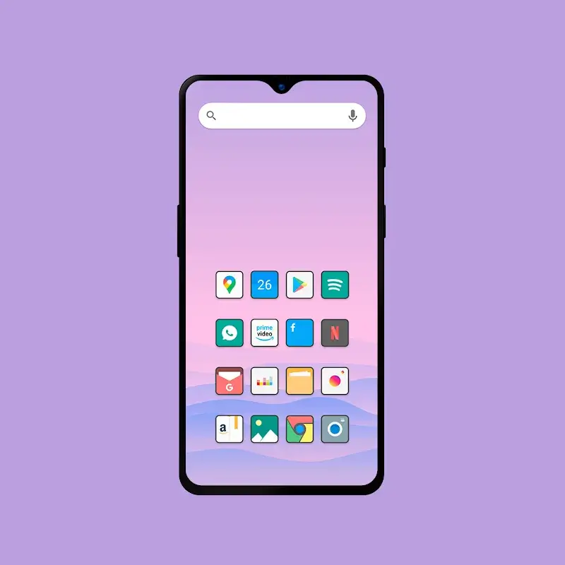 Flat Square - Icon Pack captura de pantalla 1