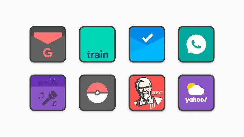 Flat Square - Icon Pack captura de pantalla 6