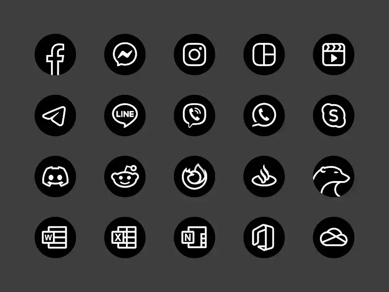 Blaux - Icon Pack captura de pantalla 3