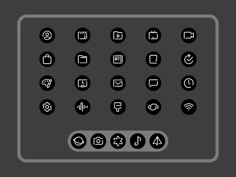 Blaux - Icon Pack captura de pantalla 4