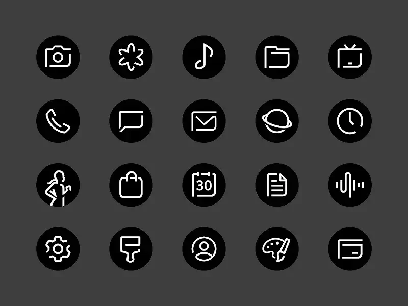 Blaux - Icon Pack captura de pantalla 6