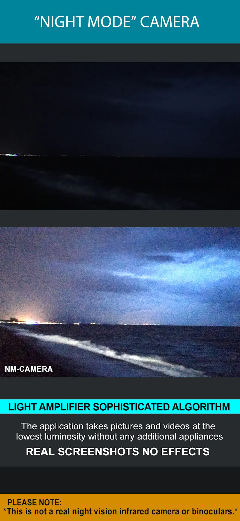 Night Mode Camera Photo Video capture d'écran 4