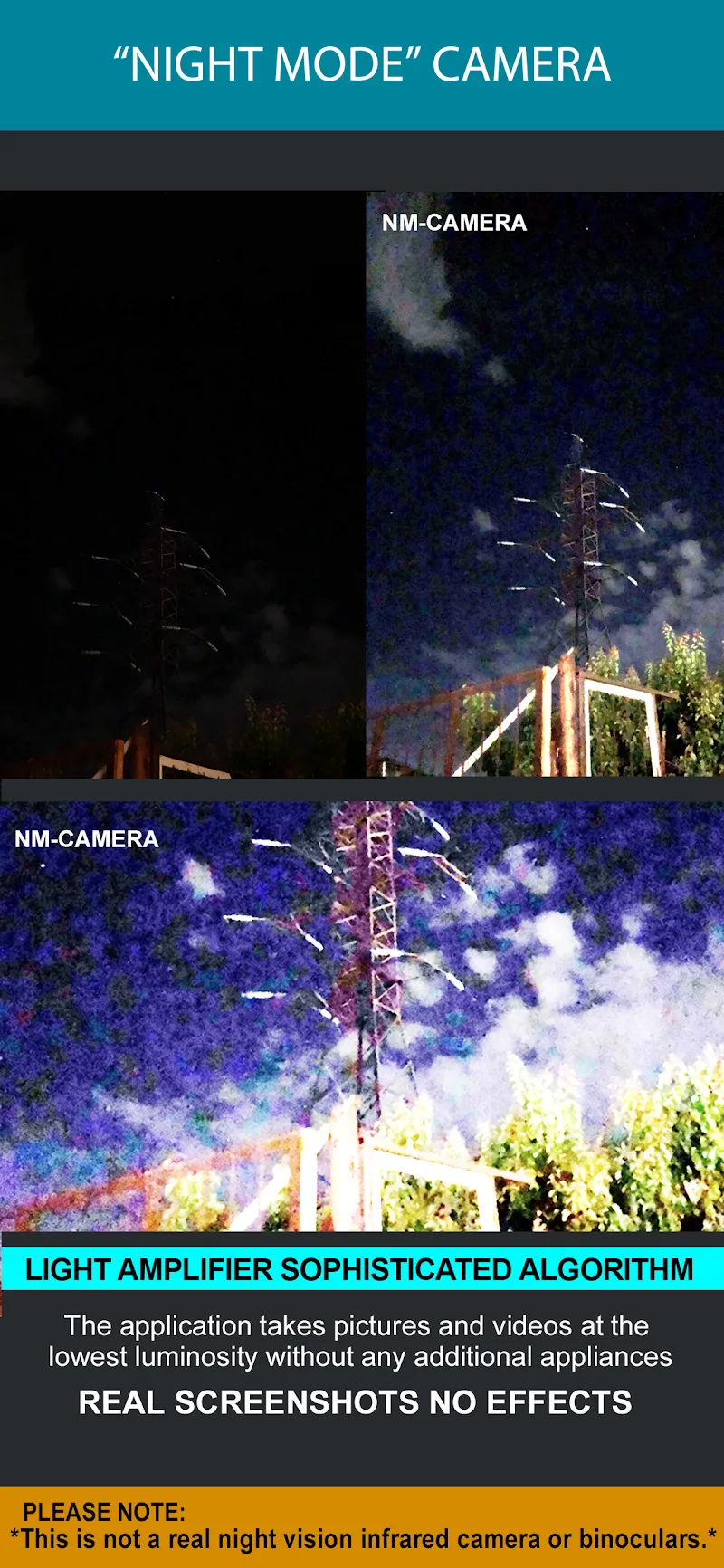 Night Mode Camera Photo Video capture d'écran 6