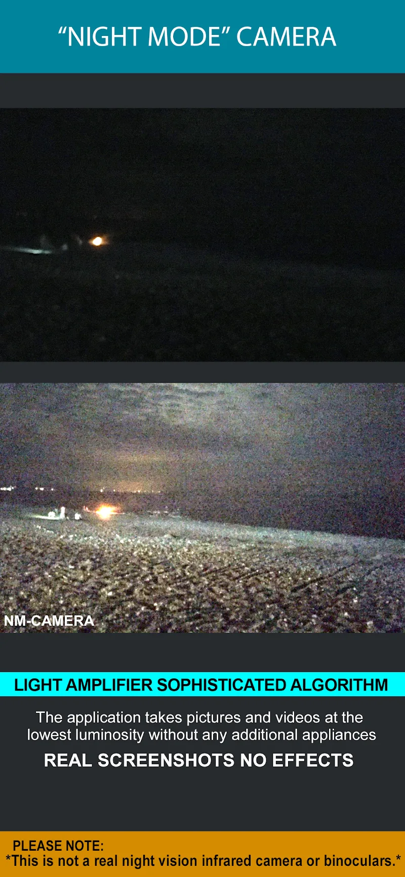 Night Mode Camera Photo Video capture d'écran 3