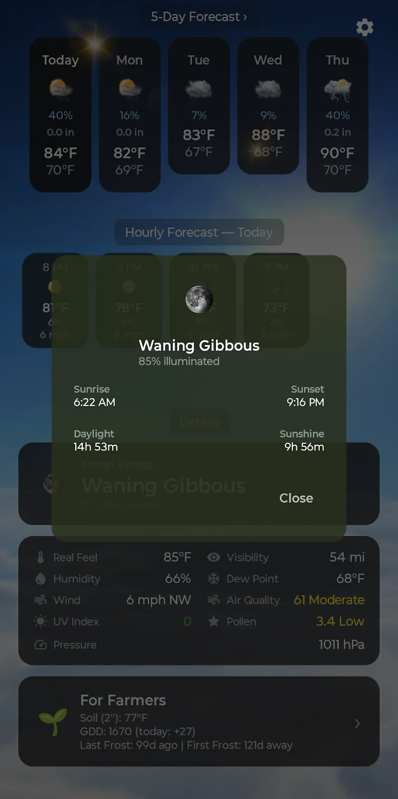 Sense Weather + Flip Clock captura de tela 6
