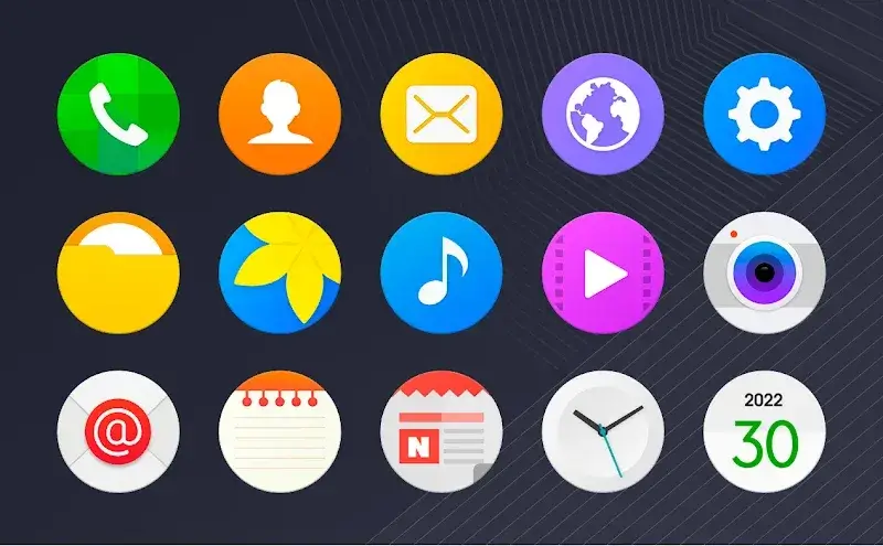 TouchWiz - Icon Pack (Round) Vista previa 2