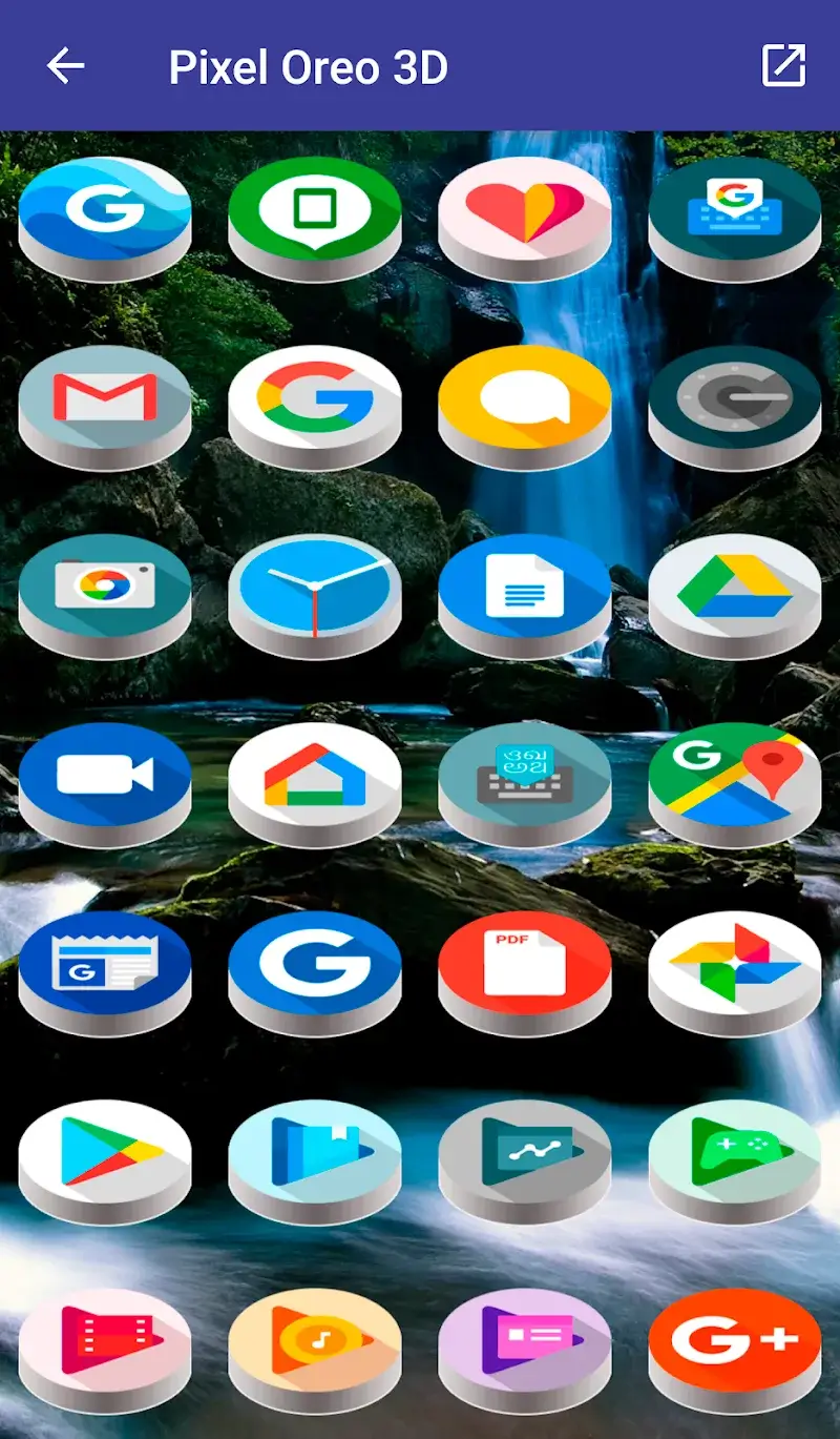 Captura de pantalla 4 de Pixel Pie 3D - Icon Pack
