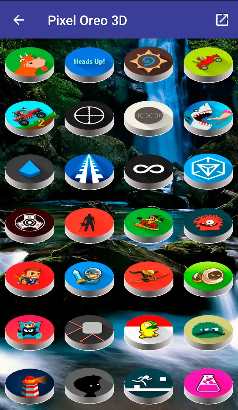 Captura de pantalla 5 de Pixel Pie 3D - Icon Pack