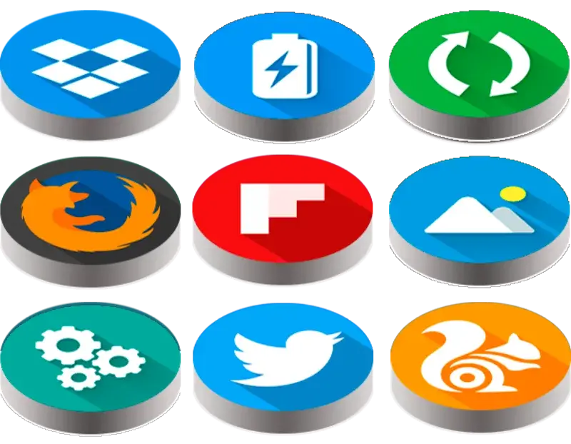 Captura de pantalla 6 de Pixel Pie 3D - Icon Pack