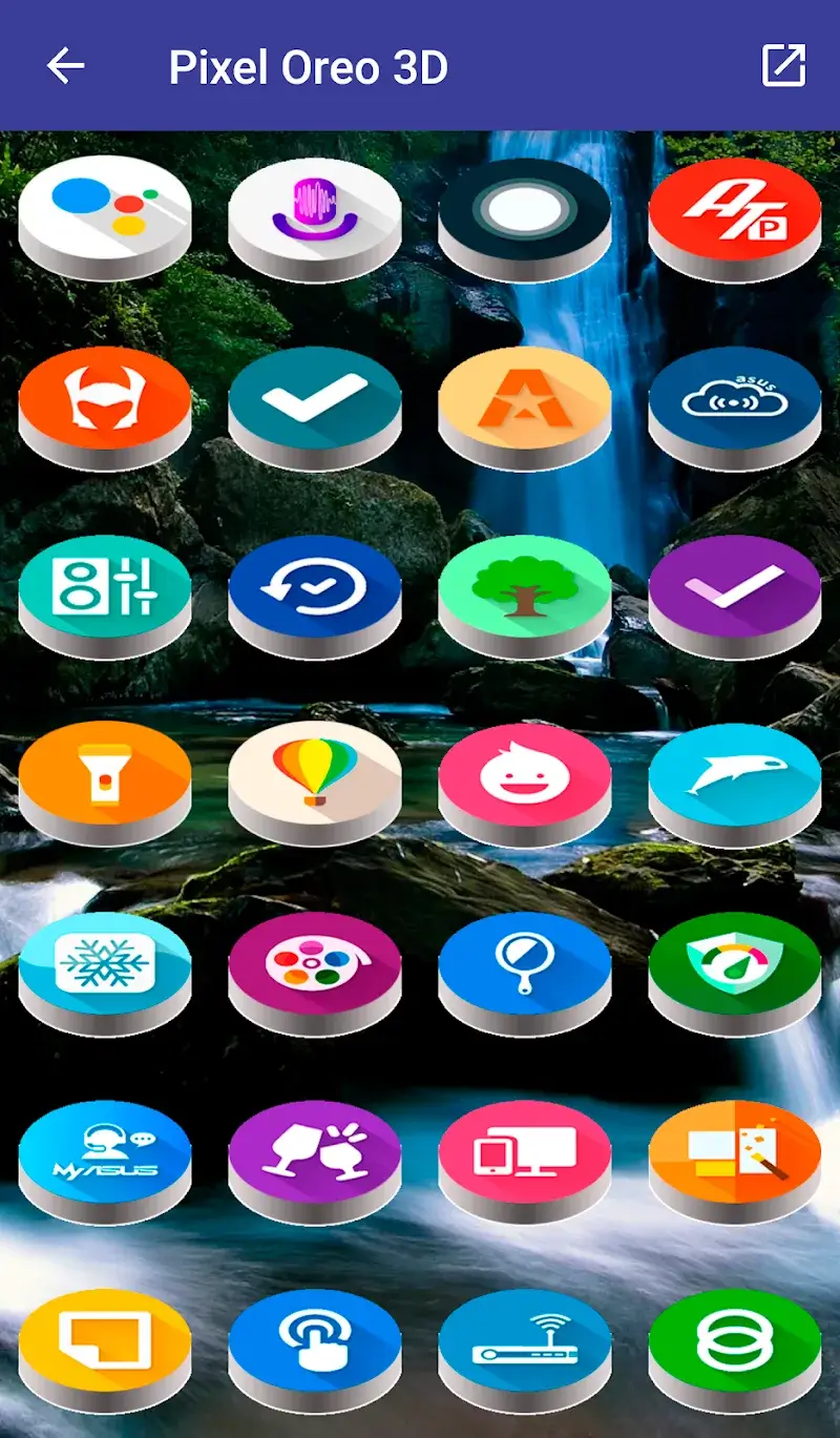 Captura de pantalla 2 de Pixel Pie 3D - Icon Pack