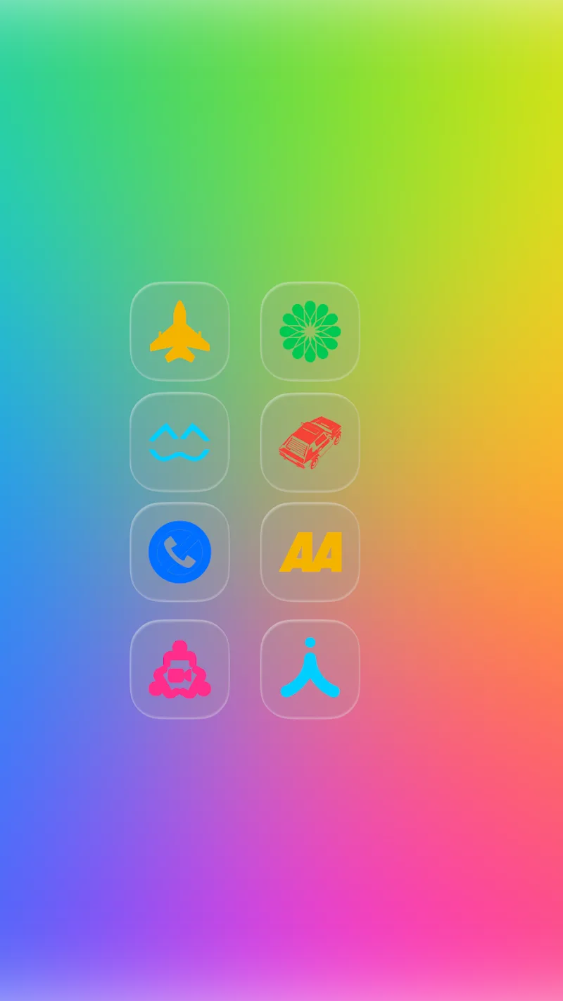 iGlass Colors OS Icon Pack - Screenshot 2