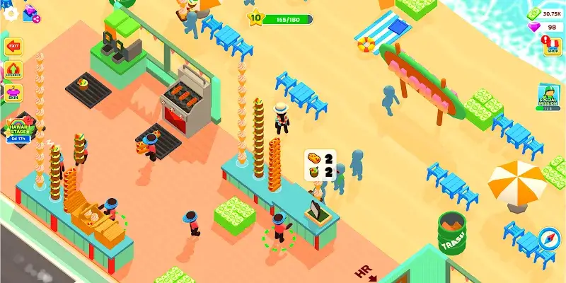 Captura de pantalla 6 de la jugabilidad de Burger Please!
