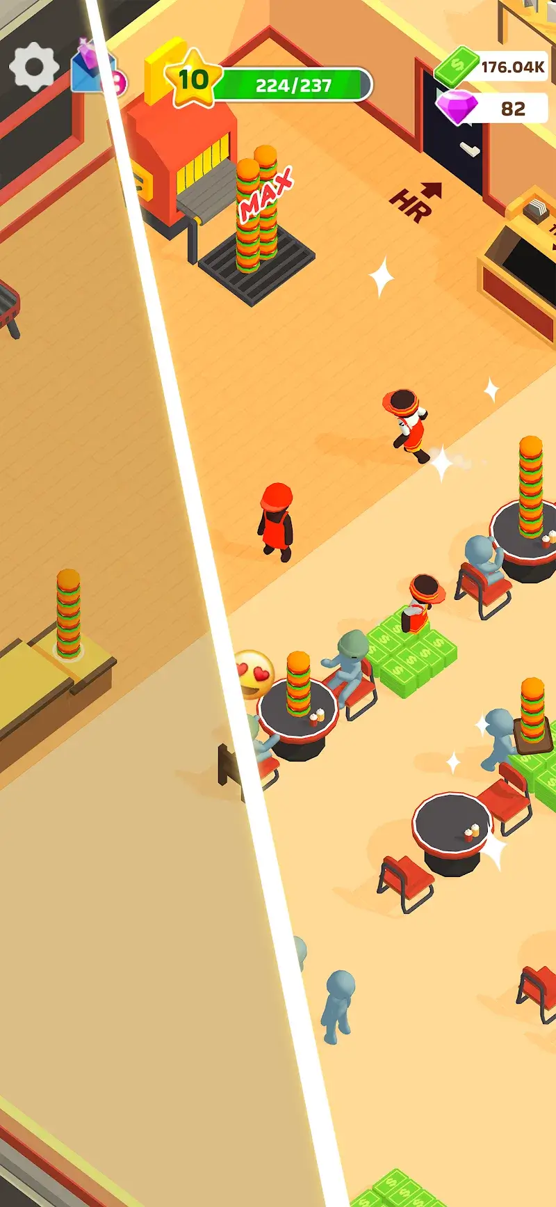 Captura de pantalla 4 de la jugabilidad de Burger Please!