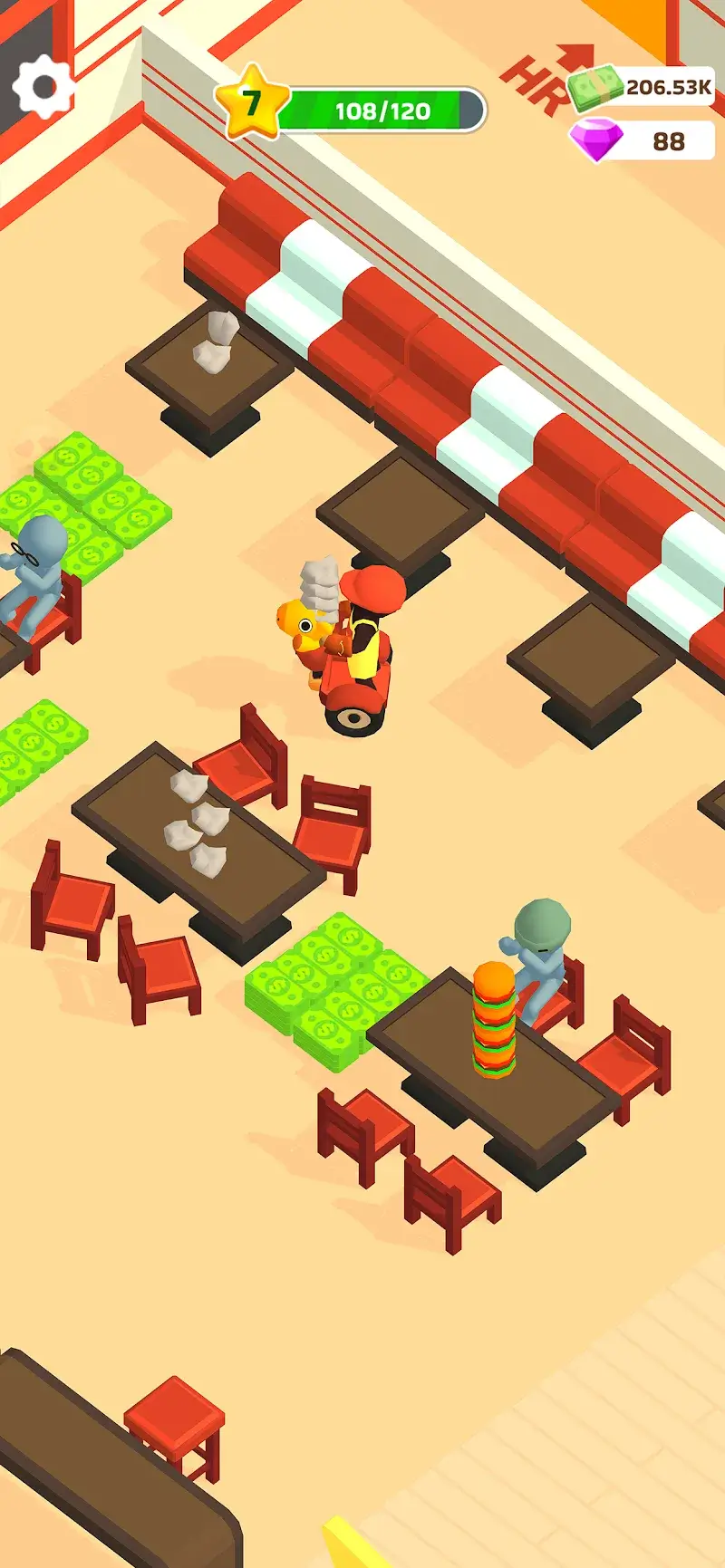 Captura de pantalla 2 de la jugabilidad de Burger Please!