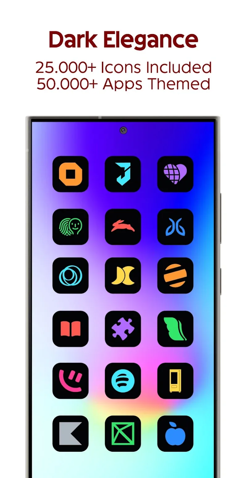 Pratinjau 2 iDark OS Icon Pack