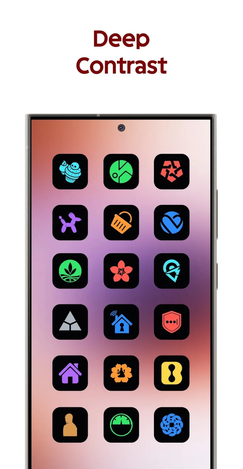Pratinjau 4 iDark OS Icon Pack