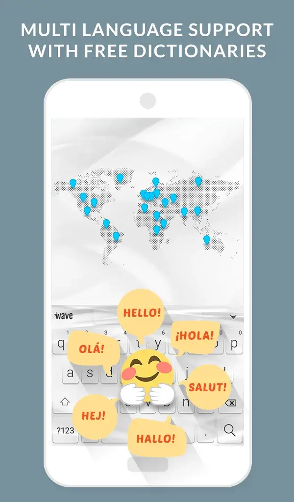 Capture d'écran 5 de Wave Animated Keyboard Emoji