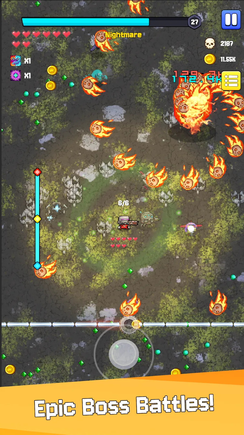 Tangkapan layar gameplay Crazy Gunner 4