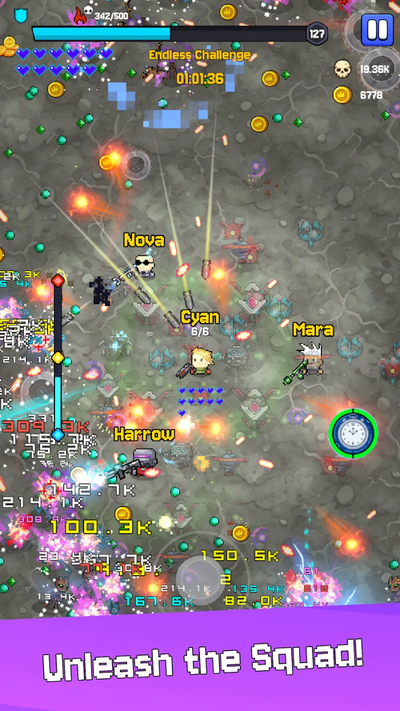 Tangkapan layar gameplay Crazy Gunner 2