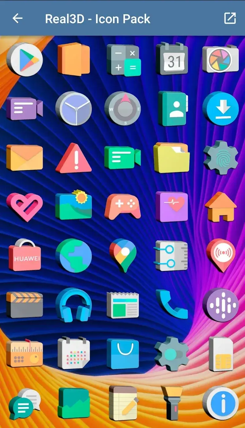 Real3D – Icon Pack preview 2