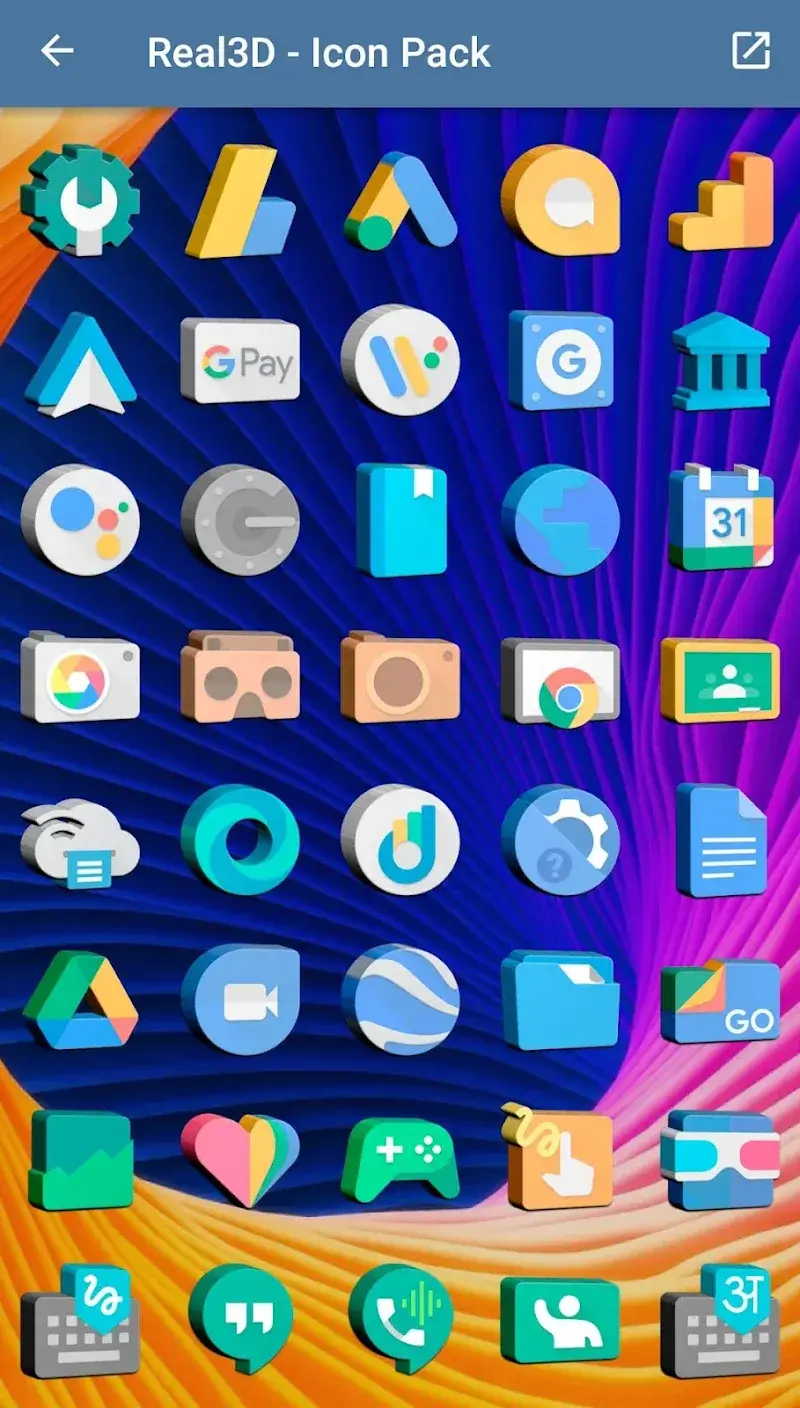 Real3D – Icon Pack preview 3