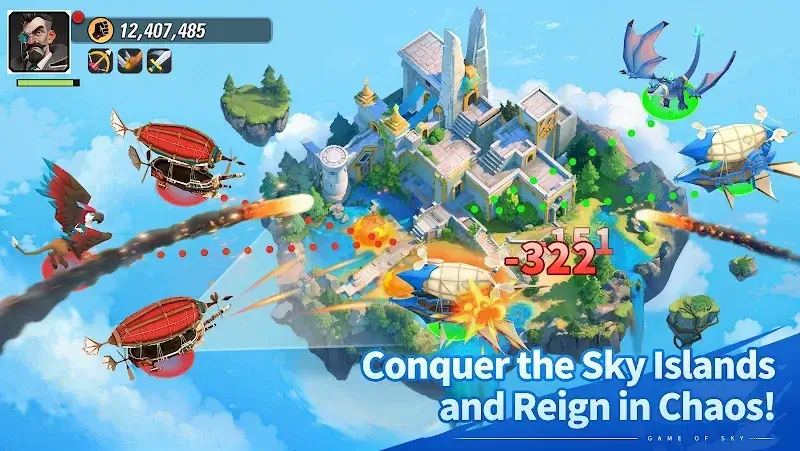 Screenshot gameplay Game of Sky 1