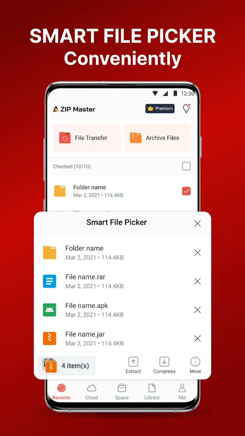 Tangkapan layar AZIP Master 3