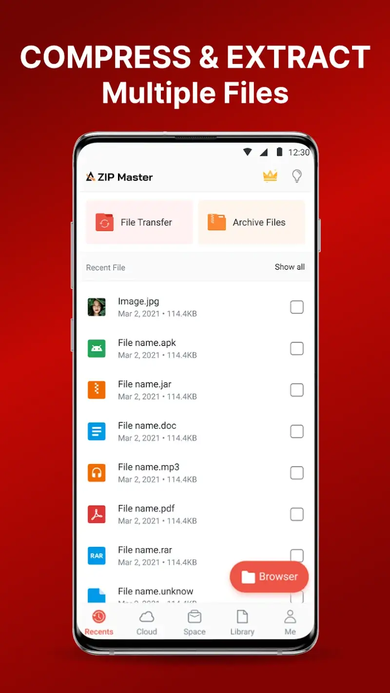 Tangkapan layar AZIP Master 2