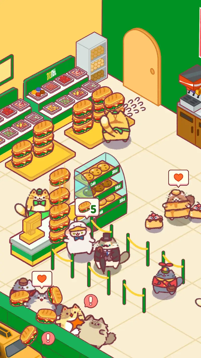 Captura de pantalla de Cat Snack Bar 2