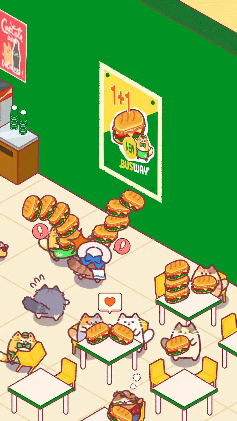 Captura de pantalla de Cat Snack Bar 3