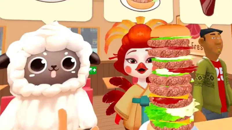 Captura de tela da gameplay de Cooking Clash 3