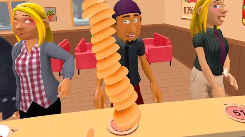 Captura de tela da gameplay de Cooking Clash 4