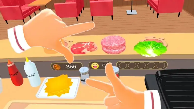 Captura de tela da gameplay de Cooking Clash 5